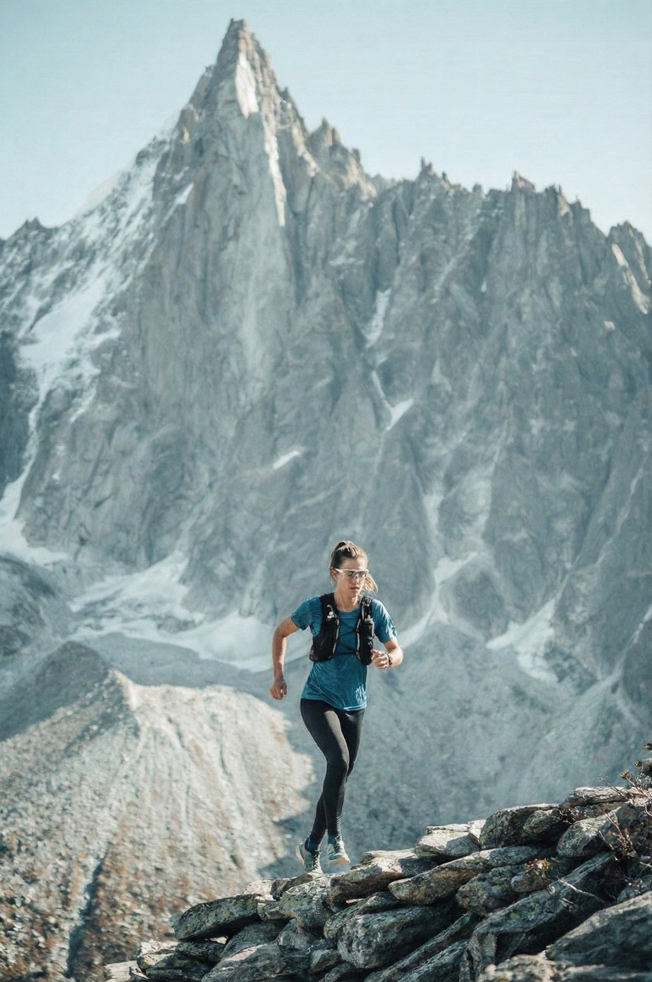 Trail winding up a mountain